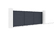 CASANOOV - Casanoov Portail coulissant 5 m EIGER H.160  cm + Portillon 1m gris EIGER H.160  cm aluminium - vignette