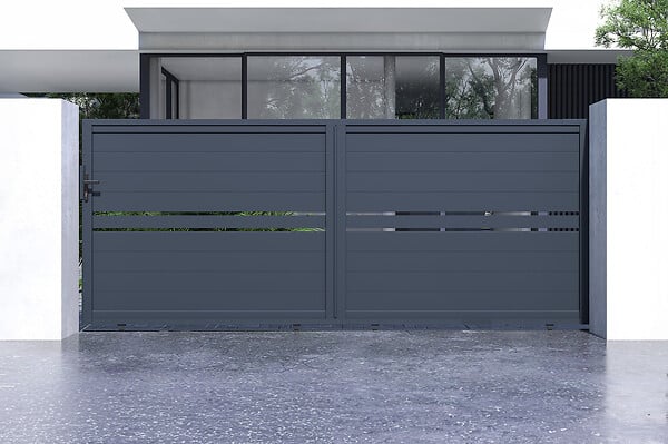 CASANOOV - Casanoov Portail coulissant 4 m CIMONE H.160  cm alu + motorisation RANGER C300 - large