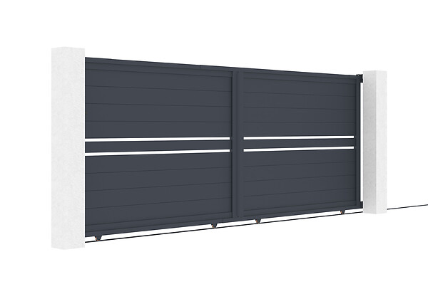 CASANOOV - Casanoov Portail coulissant 4 m CIMONE H.160  cm alu + motorisation RANGER C300 - large