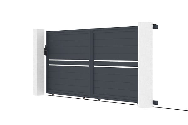 CASANOOV - Casanoov Portail coulissant 4 m CIMONE H.160  cm alu + motorisation RANGER C300 - large