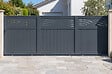 CASANOOV - Casanoov Portail coulissant 5 m HALTI H.160  cm aluminium gris - vignette