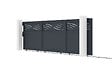 CASANOOV - Casanoov Portail coulissant 5 m HALTI H.160  cm aluminium gris - vignette