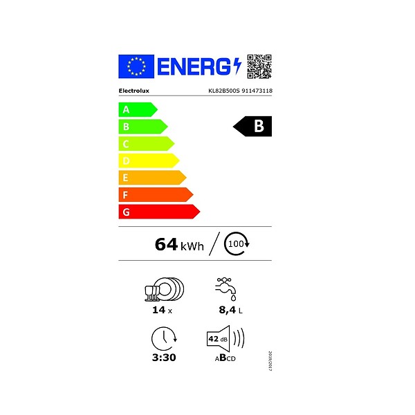 ELECTROLUX - Lave-vaisselle 60cm 14 Couverts 42db Tout Intégrable - KL82B500S - large