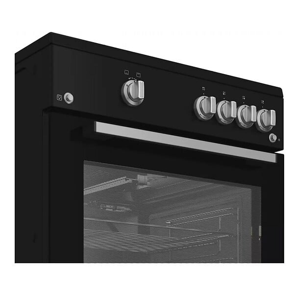INDESIT - Cuisinière Gaz 69l 4 Feux Noir - I6GGKCB - large
