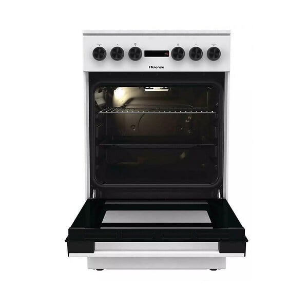 HISENSE - Cuisinière Vitrocéramique 68l 4 Feux - HEC5A11WG - large