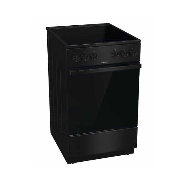 HISENSE - Cuisinière Vitrocéramique 68l 8kw Noir - HEC5A10BG - large