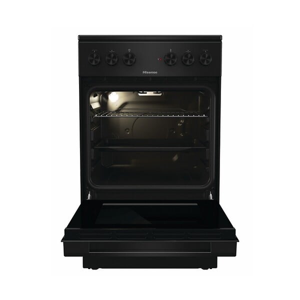HISENSE - Cuisinière Vitrocéramique 68l 8kw Noir - HEC5A10BG - large