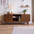 SICAAN - Sicaan Meuble TV MILO couleur bois de noyer style rétro - vignette