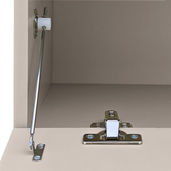 SICAAN - Sicaan Meuble TV suspendu 160cm beige à tasseaux - LEYA - large