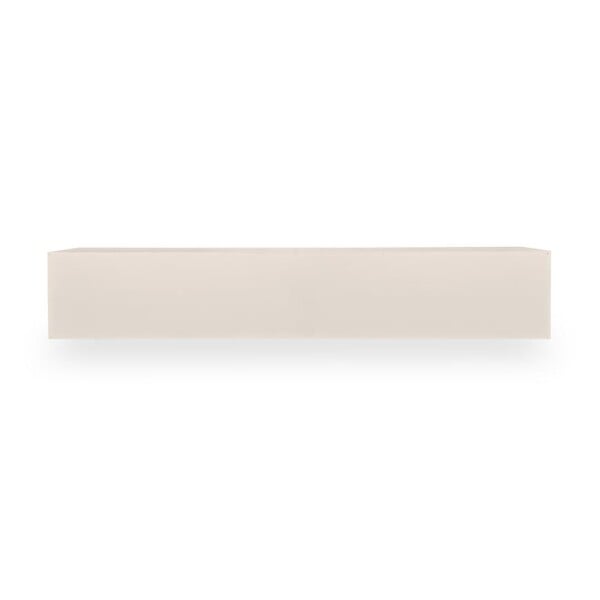 SICAAN - Sicaan Meuble TV suspendu 160cm beige à tasseaux - LEYA - large