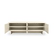 SICAAN - Sicaan Meuble TV beige 160cm - 4 portes - finition mélaminée - FLORA - vignette