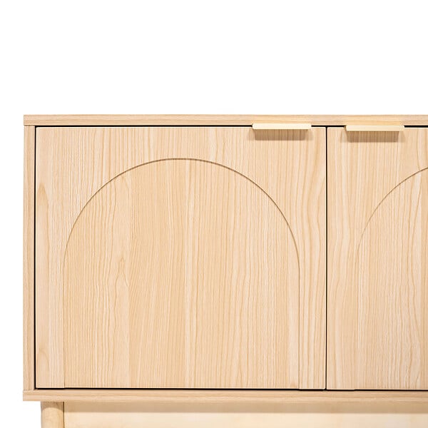 SICAAN - Sicaan Meuble TV NOLAN couleur bois de chêne style scandinave - large