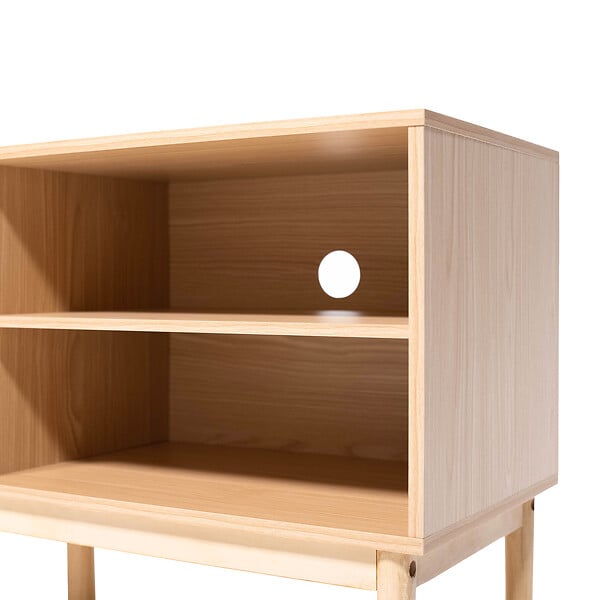 SICAAN - Sicaan Meuble TV NOLAN couleur bois de chêne style scandinave - large