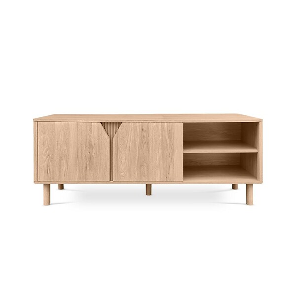 SICAAN - Sicaan Meuble TV scandinave 140cm finition chêne - SOAN - large