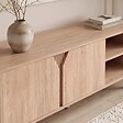 SICAAN - Sicaan Meuble TV scandinave 140cm finition chêne - SOAN - vignette