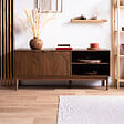 SICAAN - Sicaan Meuble TV NOLAN couleur bois de noyer style scandinave - vignette