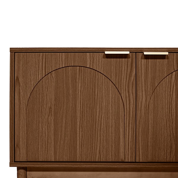 SICAAN - Sicaan Meuble TV NOLAN couleur bois de noyer style scandinave - large