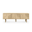 SICAAN - Sicaan Meuble TV scandinave 160  cm 3 portes finition chêne SASKIA - vignette
