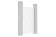 CASANOOV - Casanoov Portillon 1m EIGER H.180  cm aluminium blanc - vignette