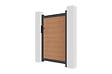 CASANOOV - Casanoov Portillon bois composite plein 1m ATHOS H.160 cm teck avec cadre aluminium - vignette