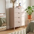 SICAAN - Sicaan Commode industrielle en métal L.60cm 4 tiroirs beige - THEA - vignette