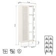 SICAAN - Sicaan Etagère Industrielle en métal grillagé Beige 1 Porte 4 Cases - Hera - vignette
