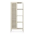 SICAAN - Sicaan Etagère Industrielle en métal grillagé Beige 1 Porte 4 Cases - Hera - vignette