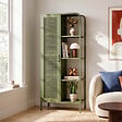 SICAAN - Sicaan Etagère Industrielle en métal grillagé Vert Olive 1 Porte 4 Cases - Hera - vignette