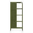 SICAAN - Sicaan Etagère Industrielle en métal grillagé Vert Olive 1 Porte 4 Cases - Hera - vignette