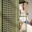 SICAAN - Sicaan Etagère Industrielle en métal grillagé Vert Olive 1 Porte 4 Cases - Hera - vignette