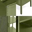 SICAAN - Sicaan Etagère Industrielle en métal grillagé Vert Olive 1 Porte 4 Cases - Hera - vignette