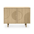 SICAAN - Sicaan Buffet scandinave 100  cm 2 portes finition chêne SASKIA - vignette