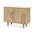 SICAAN - Sicaan Buffet scandinave 100  cm 2 portes finition chêne SASKIA - vignette