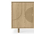 SICAAN - Sicaan Buffet scandinave 100  cm 2 portes finition chêne SASKIA - vignette