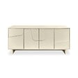 SICAAN - Sicaan Buffet beige 160cm - 4 portes - finition mélaminée - FLORA - vignette