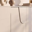 SICAAN - Sicaan Buffet beige 160cm - 4 portes - finition mélaminée - FLORA - vignette