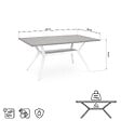 SICAAN - Sicaan Table à manger 160cm pieds métal kaki et plateau finition noyer- ANDREA - vignette