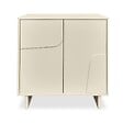 SICAAN - Sicaan Buffet beige 80cm - 2 portes - finition mélaminée - FLORA - vignette