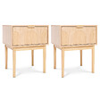 SICAAN - Sicaan Lot de 2 tables de chevet scandinaves NOLAN chêne - vignette