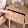 SICAAN - Sicaan Lot de 2 tables de chevet scandinaves NOLAN chêne - vignette