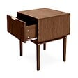 SICAAN - Sicaan Table de chevet lot de 2 finition noyer 1 tiroir - NOLAN - vignette