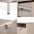 SICAAN - Sicaan Table de chevet lot de 2 industrielle en métal 1 tiroir 1 niche beige - THEA - vignette