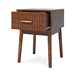 SICAAN - Sicaan Lot de 2 tables de chevet noyer MILO rétro - vignette