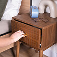 SICAAN - Sicaan Lot de 2 tables de chevet noyer MILO rétro - vignette