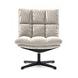 SICAAN - Sicaan Fauteuil pivotant moderne TAO velours côtelé beige - vignette