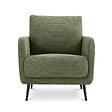 SICAAN - Sicaan Fauteuil design EMMA velours côtelé vert sauge - vignette