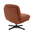 SICAAN - Sicaan Fauteuil pivotant moderne LENA velours côtelé terracotta - vignette
