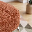 SICAAN - Sicaan Fauteuil terracotta rembourré pieds chromés et tissu chenille - PAOLA - vignette