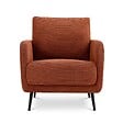 SICAAN - Sicaan Fauteuil design EMMA velours côtelé terracotta - vignette