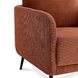 SICAAN - Sicaan Fauteuil design EMMA velours côtelé terracotta - vignette